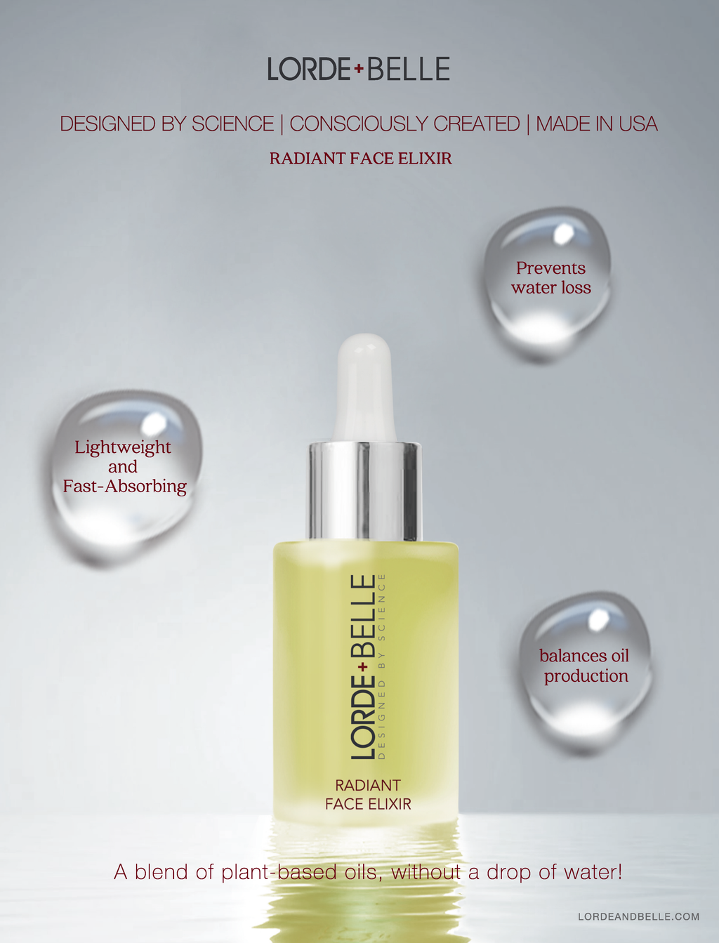 Radient Elixir Radiant Face Elixer with Natural Retinol Alternative Power – LORDE AND ...