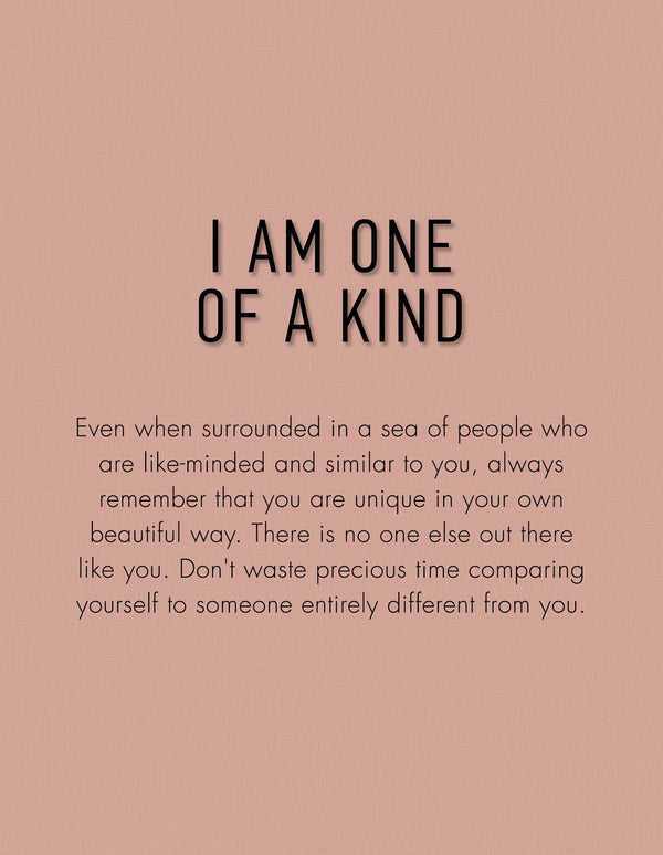 <tc>"I am One of a Kind" Brocha Vegana (pliegue)</tc>