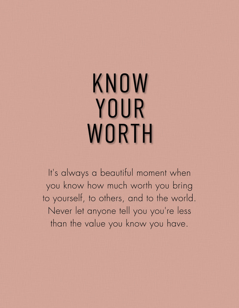 "Know Your Worth" Brocha Vegana (mezclar)